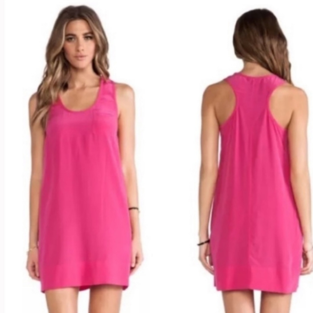 Joie Pink Silk Slip Dress